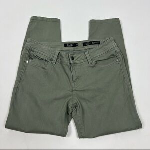 Miss Me Mid Rise Easy Ankle Skinny Jeans Olive Green Size 28